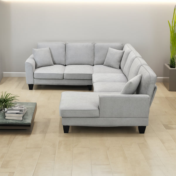 108*85.5" Modern U Shape Sectional Sofa (Seats 7)