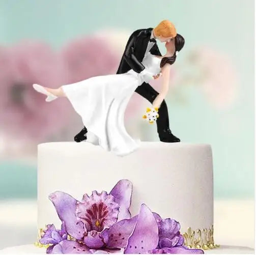 Wedding Cake Topper American Couple