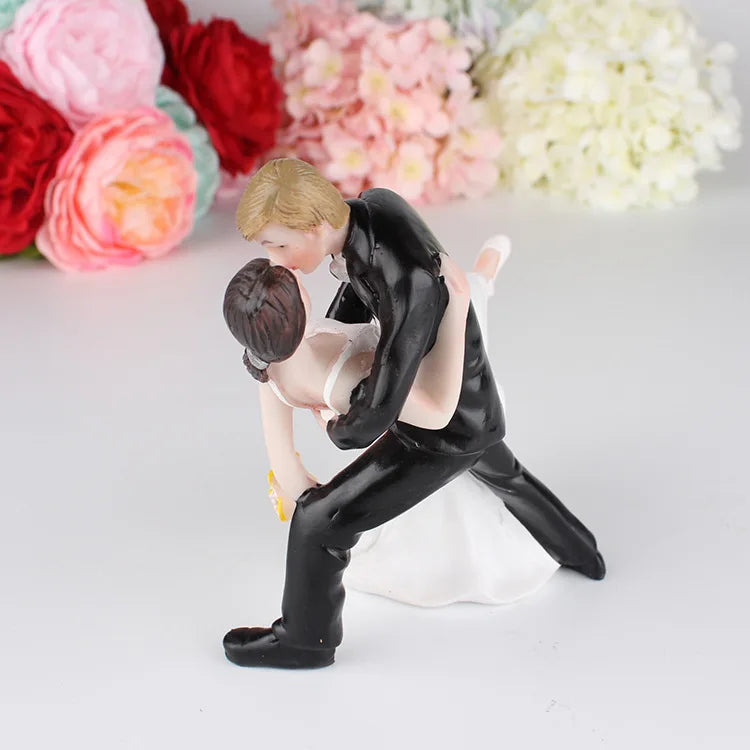 Wedding Cake Topper American Couple