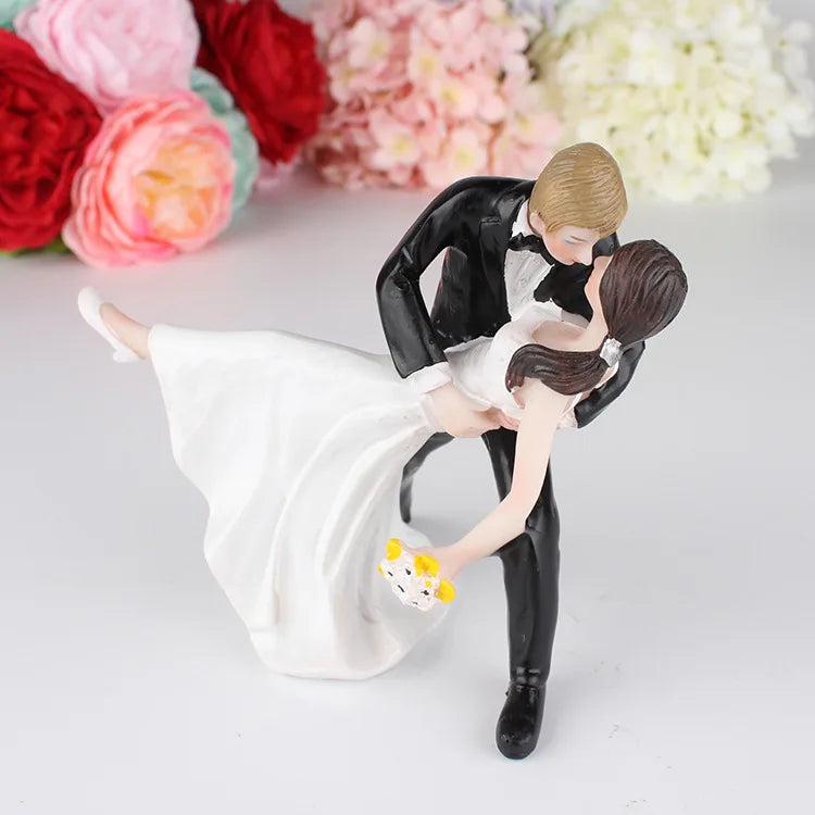 Wedding Cake Topper American Couple