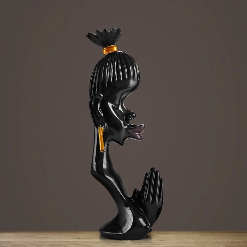 African Lovers Sculpture