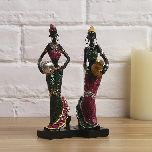 Tribal African Lady Sculpture