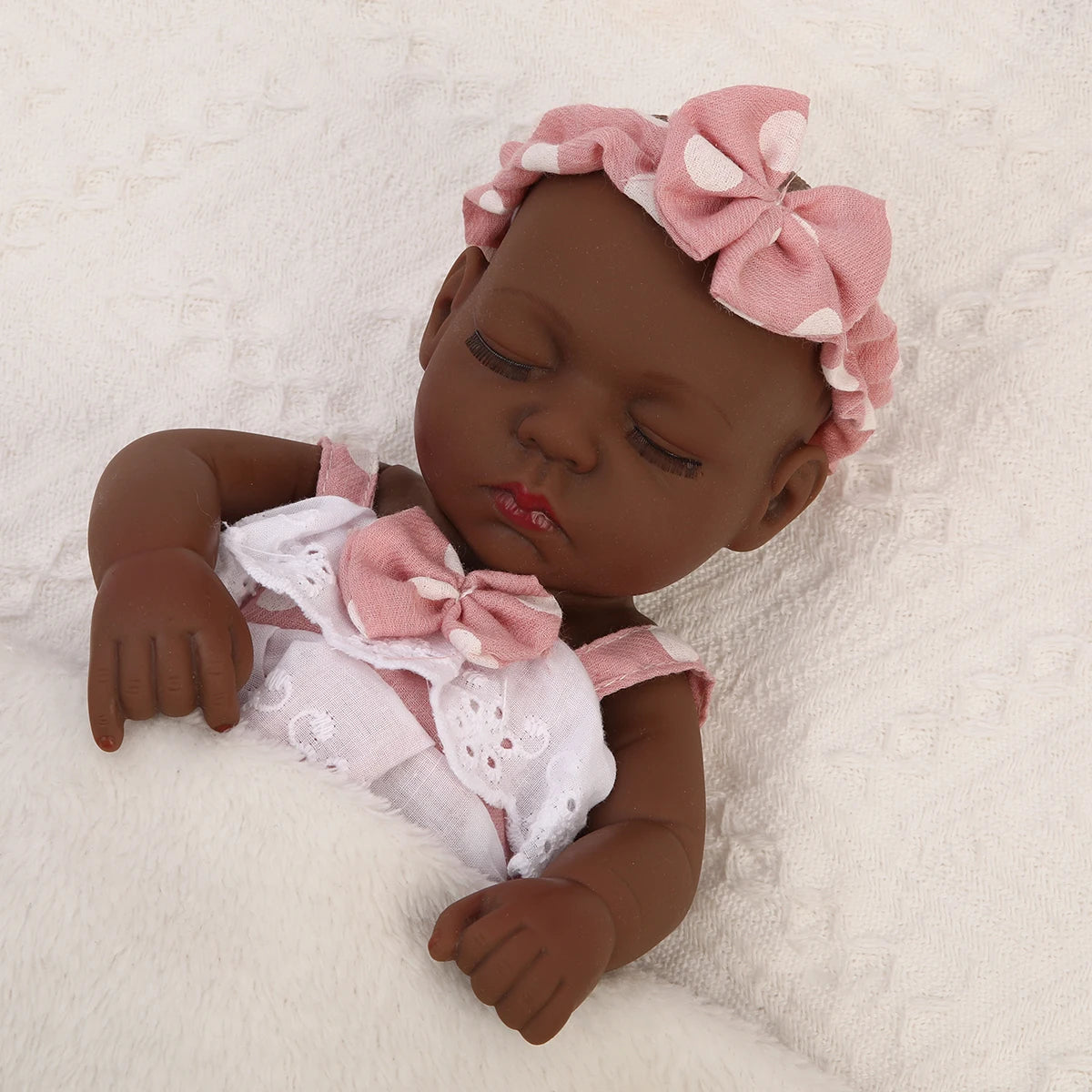 12 Inch 30 CM Black African American Lifelike Baby Doll