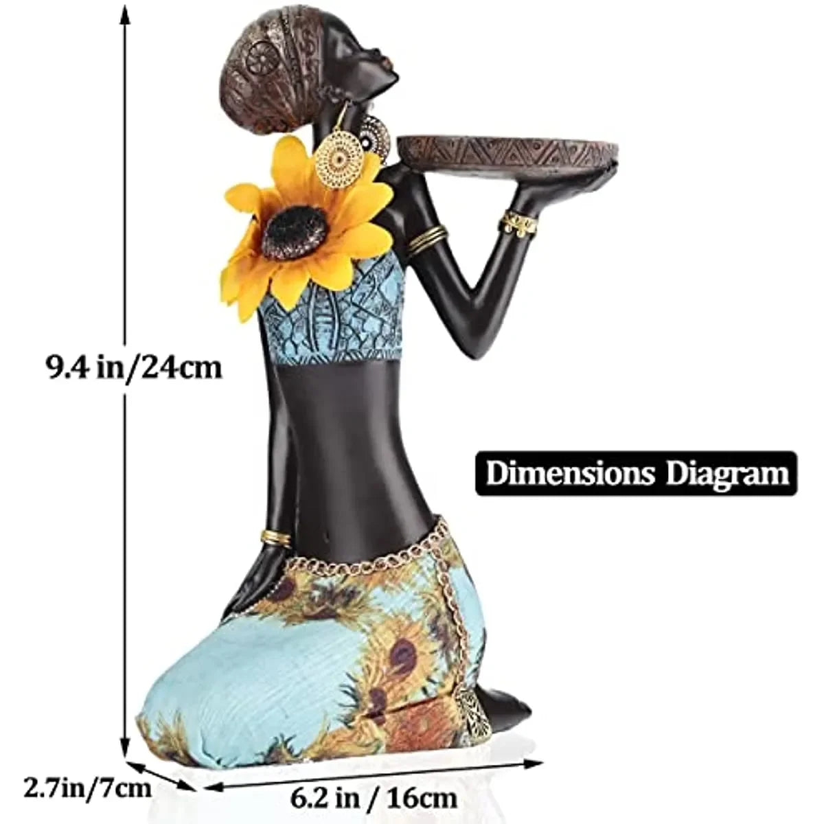 African Lady Figurine