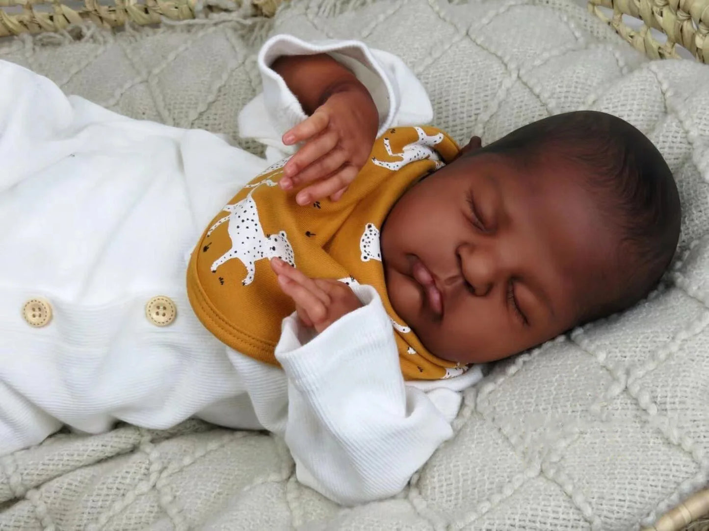 20 Inch African American Newborn Doll