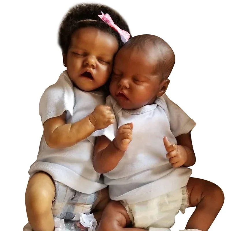 43 CM African American Premature Twin Baby Doll