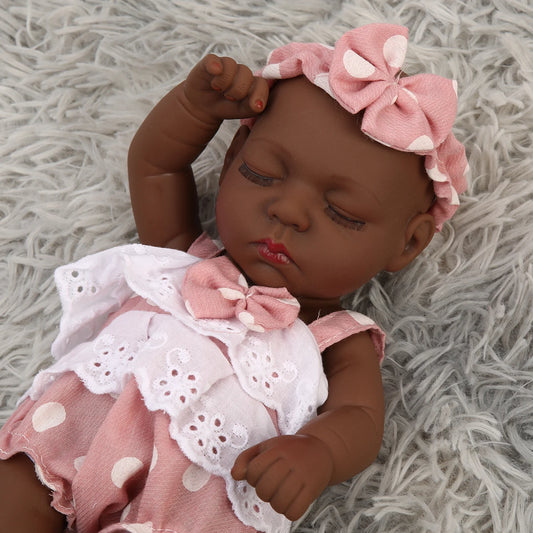 12 Inch 30 CM Black African American Lifelike Baby Doll