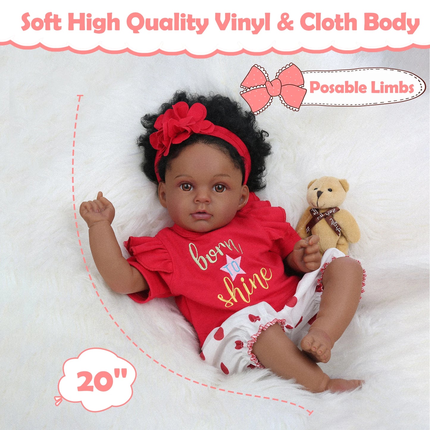 20 Inch Realistic Newborn Baby Dolls