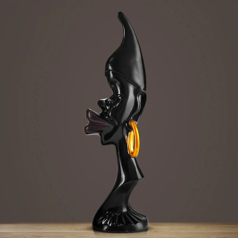 African Lovers Sculpture