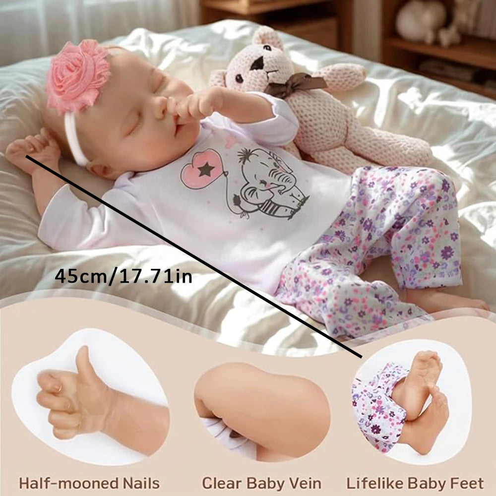 17 Inch Realistic Newborn Baby Doll