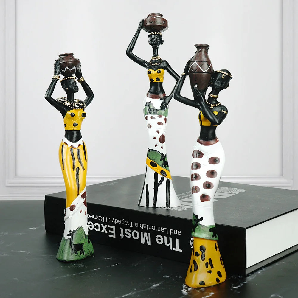 African Tribal Women Figurines