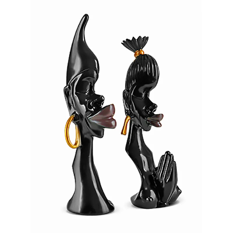 African Lovers Sculpture