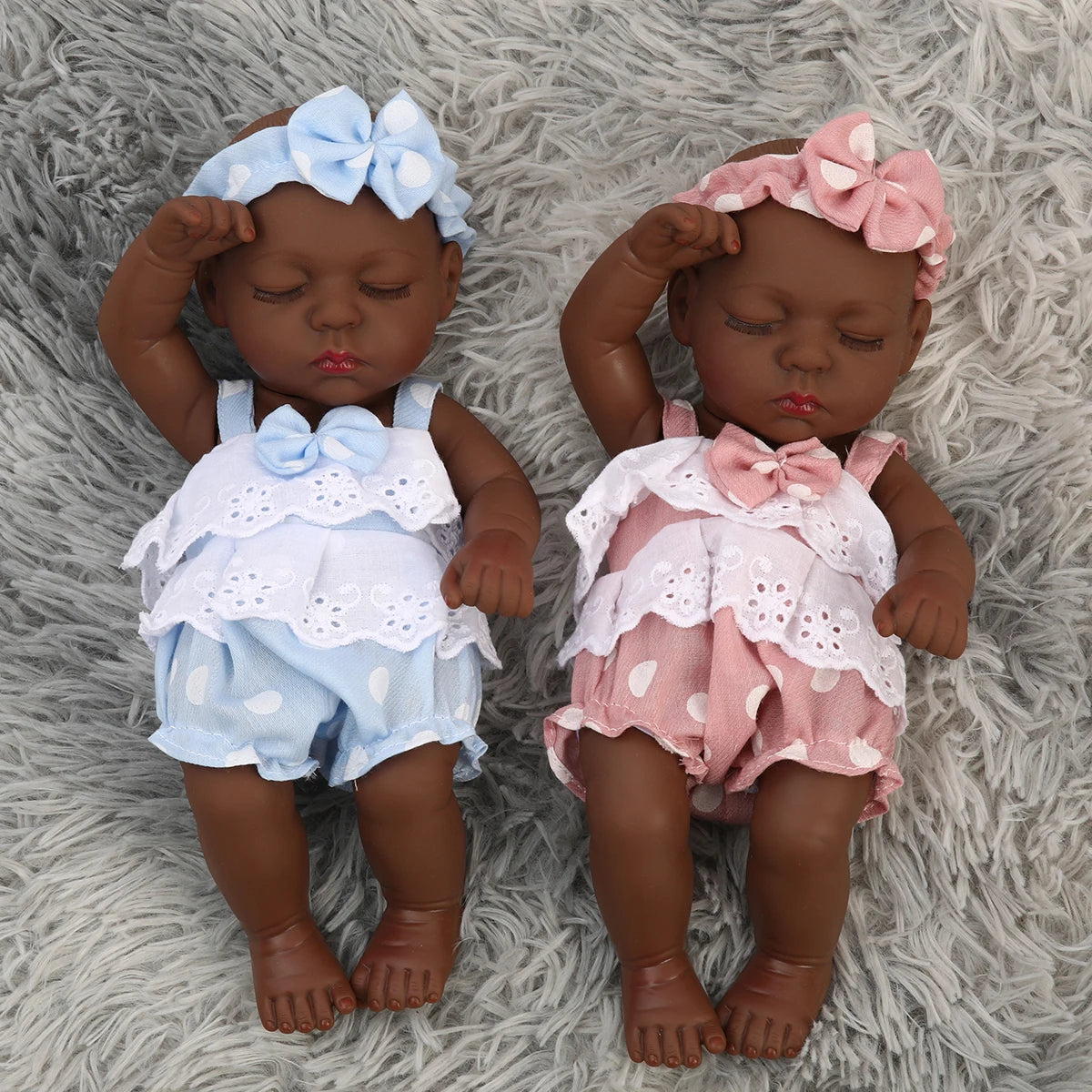 12 Inch 30 CM Black African American Lifelike Baby Doll