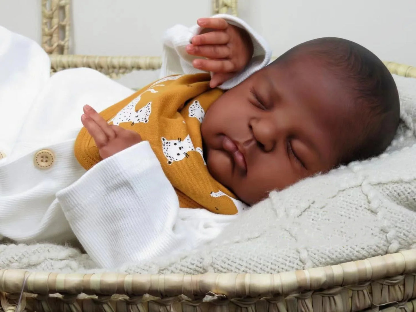 20 Inch African American Newborn Doll