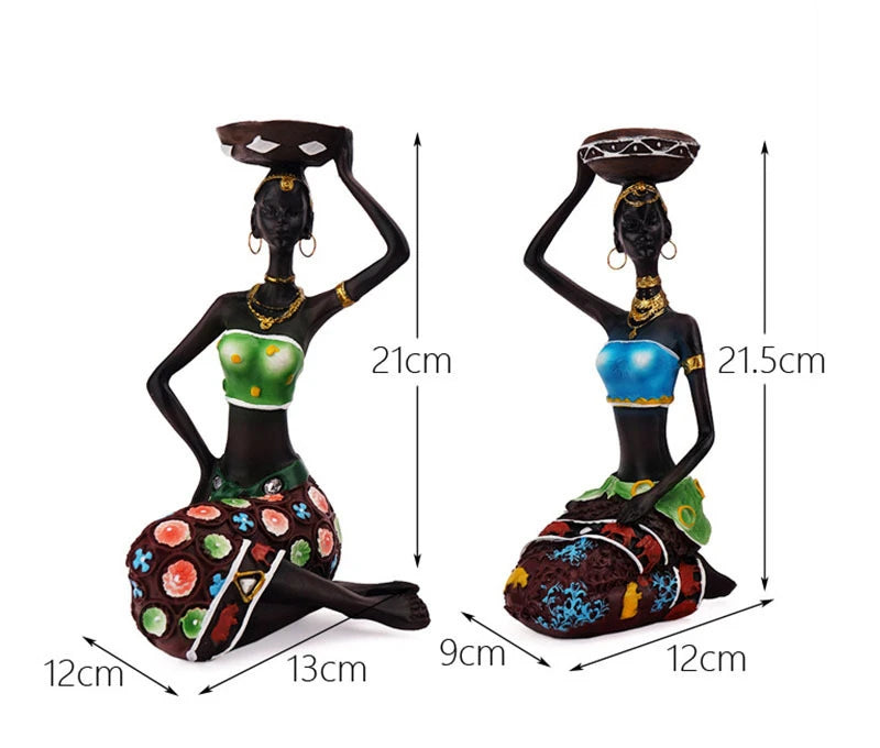 African Tribal Women Figurines