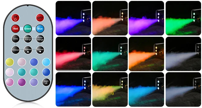 1200W RGB LED Smoke Fog Machine with Remote Control