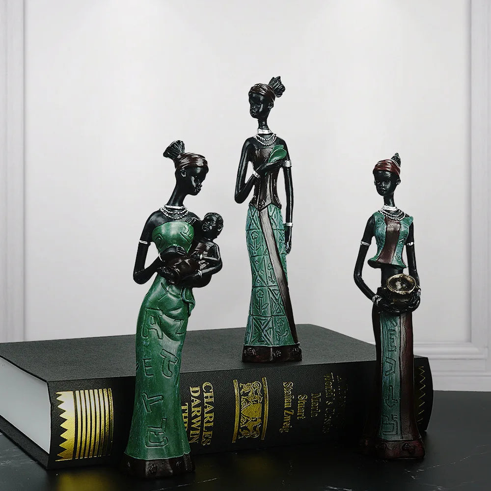 African Tribal Women Figurines