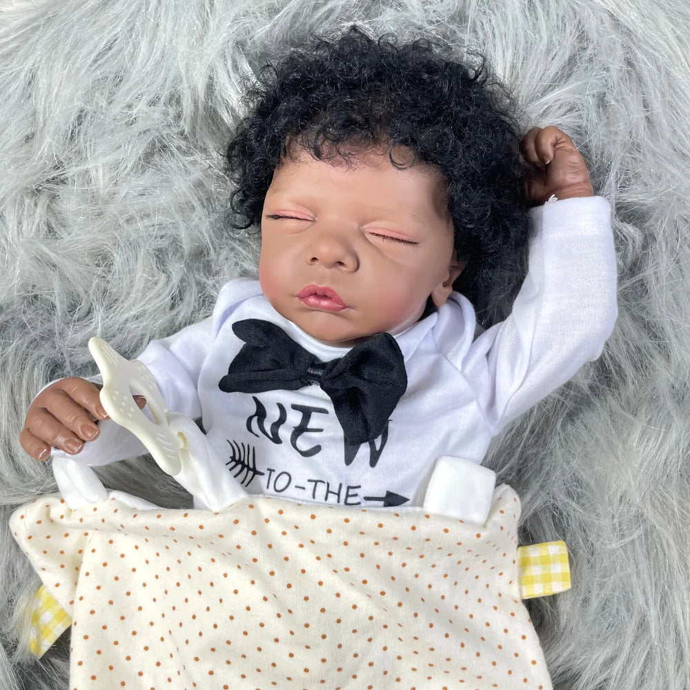 19 Inch African American Reborn Baby Doll