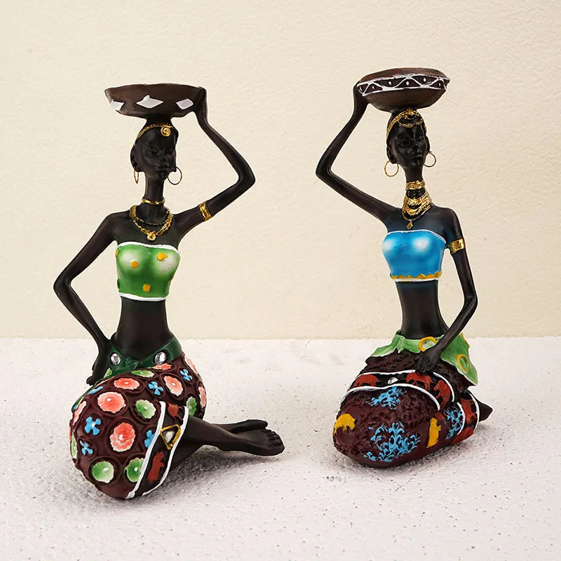 African Tribal Women Figurines