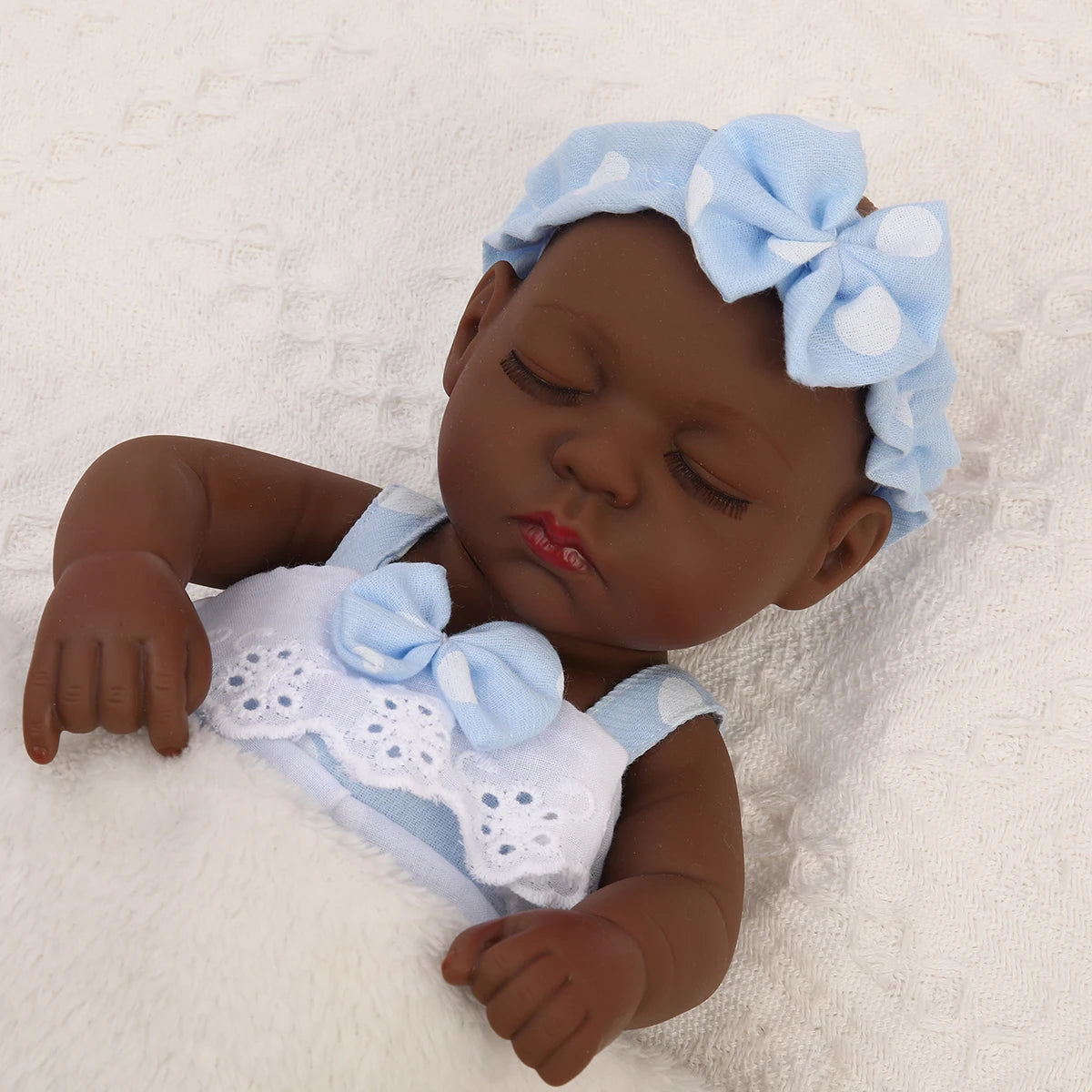 12 Inch 30 CM Black African American Lifelike Baby Doll