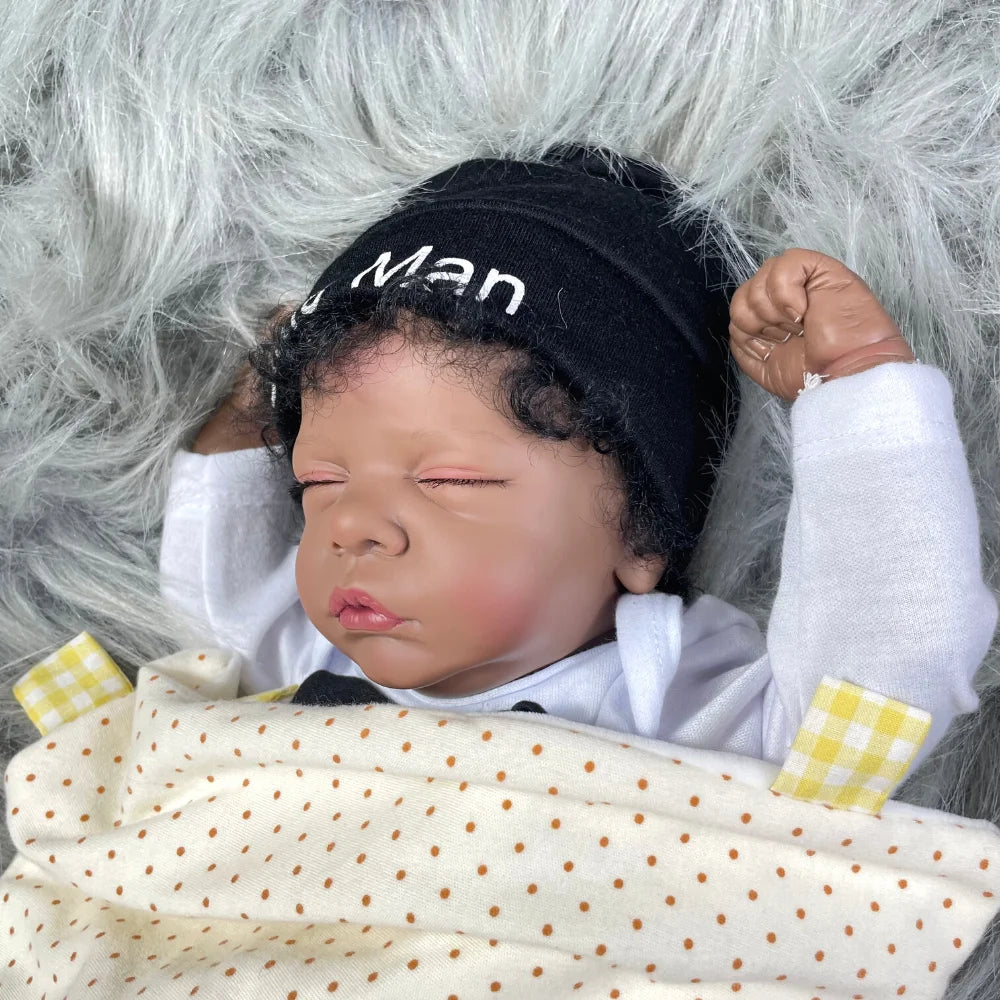 19 Inch African American Reborn Baby Doll